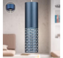 Светильник подвесной (подвес)  PL34 BL MR16 GU10 потолочный цилиндр синий  Б0061372  ЭРА
