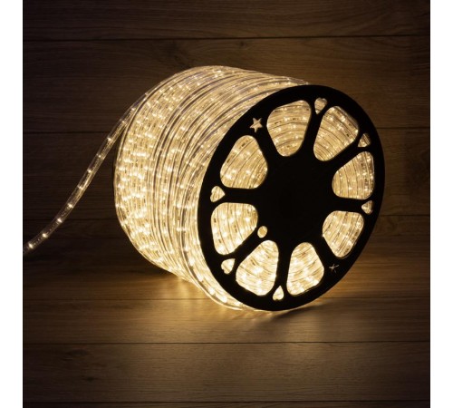 Дюралайт LED, постоянное свечение (2W) - теплый белый, 36 LED/м, бухта 100 м  121-156  NEON-NIGHT