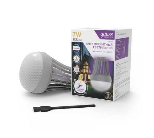 Антимоскитный светильник Mosquito с подвесом, 7Вт, 3AAА, 1/40  GMQ02  Gauss