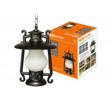 Светильник садово-парковый НСУ Кантри 60Вт ЛН/КЛЛ/LED Е27 IP54 подвес, матовое/черный  SQ0330-0100  TDM