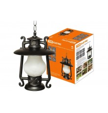 Светильник садово-парковый НСУ Кантри 60Вт ЛН/КЛЛ/LED Е27 IP54 подвес, матовое/черный  SQ0330-0100  TDM