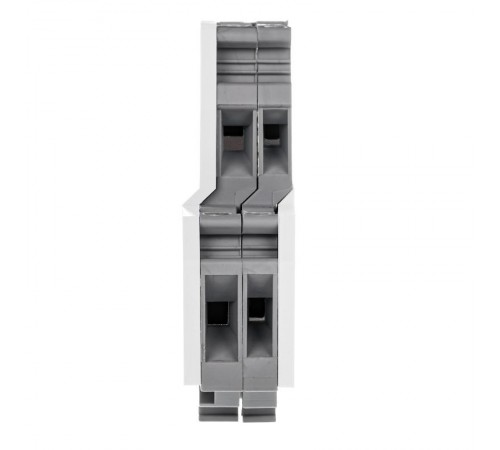 Клемма двухуровневая, винтовой зажим, 4 точки подключения, 4 кв.мм, синяя  KRUKB-5-BU  DKC