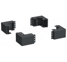 ITK LINEA S Уголок цоколя h=100мм чер. (4шт/компл)  LS-BC05-B0-01  ITK