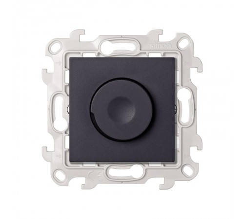 Светорегулятор LED поворотно-нажимной проходной 6-60Вт 230В цвета графит S24 Harmonie  2412313-038  Simon
