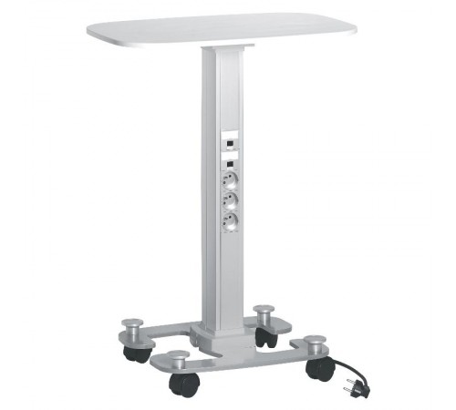 Snap-On мобильная мини-колонна алюминиевая с крышками из алюминия, 2 секции, высота 0,75 метра, цвет белый  653029  Legrand