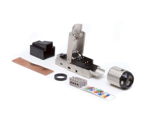 Коннектор полевого монтажа (Tool Less) 8P8C CAT 6 экранированный  RN6RJ45FJ  DKC