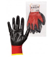 Перчатки полиэфирные "Контакт-Ойл", маслобензостойкое покрытие, 8, 15 кл., 40-41 г, 1 пара,  SQ1016-0315  TDM