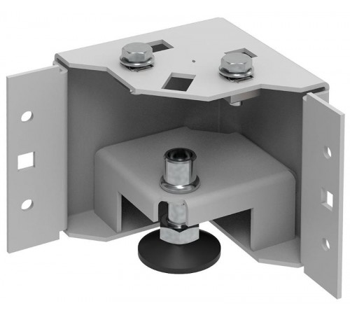ITK by ZPAS Уголок цоколя h=100мм рег. сер. (4шт/компл) РФ  ZP-BC35-B1-01-R  ITK