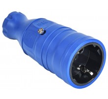 OMEGA Розетка переносная РБп14-1-0м IP20 синяя   OM-KR20-16-20-P1-00-K07  IEK