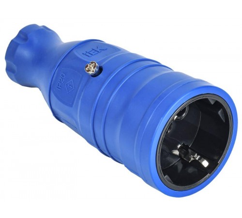 OMEGA Розетка переносная РБп14-1-0м IP20 синяя   OM-KR20-16-20-P1-00-K07  IEK