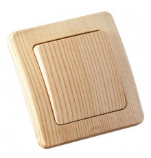 Выключатель скрытой установки, одноклавишный, цвет сосна  ВС10-311-02  HEGEL