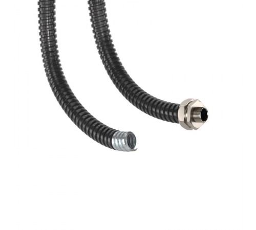 Металлорукав DN 35мм в герметичной ПВХ изоляции, Dвн 35,0 мм, Dнар 41,0,25 м, цвет чёрный  6071R-035N  DKC