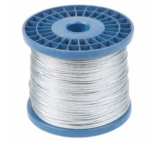 Трос стальной DIN 3055 (6x7) М2 (бобина 200 м)  09-5520  REXANT