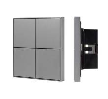 INTELLIGENT ARLIGHT Кнопочная панель KNX-304-23-IN Grey (BUS, Frame) (IARL, IP20 Металл, 2 года)  038402  Arlight