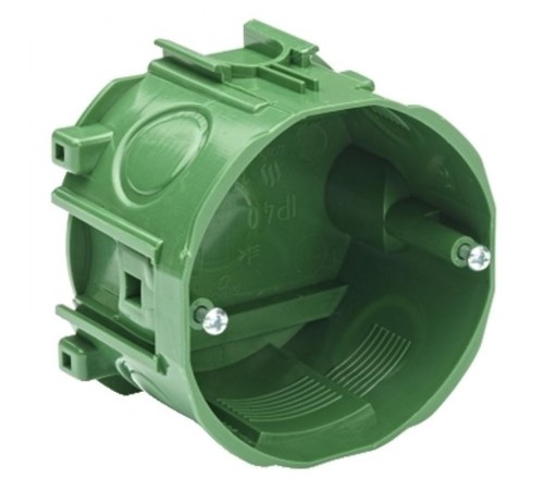 Коробка установочная монтажная под бетон с винтами, IP40, цвет-зелёный  LEX1420572MR  SE