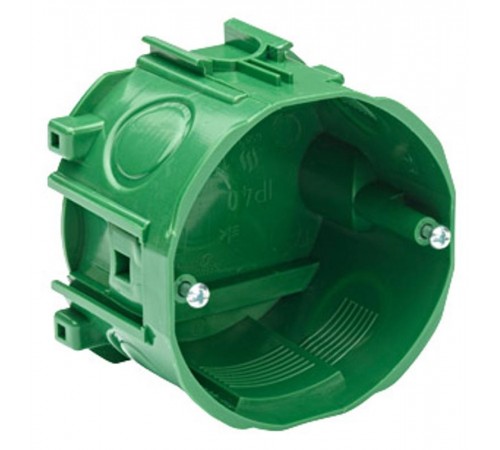 Коробка установочная монтажная под бетон с винтами, IP40, цвет-зелёный  LEX1420572MR  SE