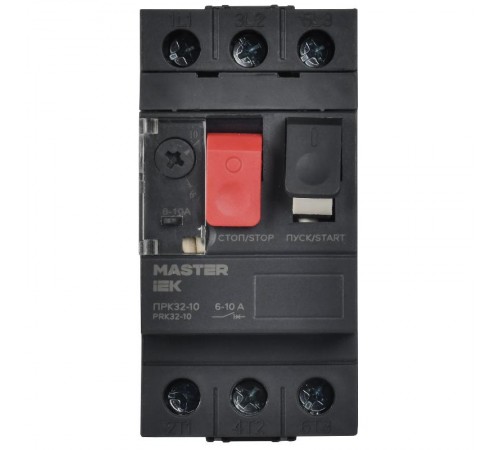 Пускатель ручной кнопочный ПРК32-10 In=10A Ir=6-10A Ue 660В  DMS11-010  IEK