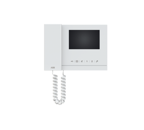 Абонентское устройство, видео 4,3 с трубкой, белый глянцевый  2TMA070020W0055  ABB