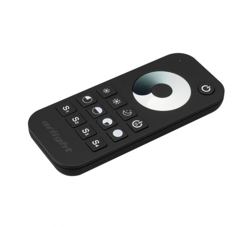 Пульт SMART-R24-DIM Black (1 зона, 2.4G) (Arlight, IP20 Пластик, 5 лет)  031934  Arlight