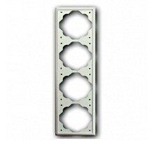 Рамка 4-постовая, серия impuls, цвет белый бархат  1754-0-4435   2CKA001754A4435  ABB