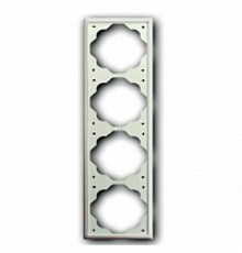 Рамка 4-постовая, серия impuls, цвет белый бархат  1754-0-4435   2CKA001754A4435  ABB