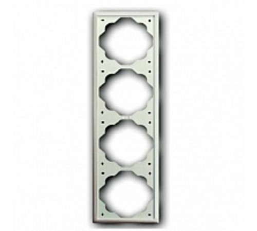 Рамка 4-постовая, серия impuls, цвет белый бархат  1754-0-4435   2CKA001754A4435  ABB