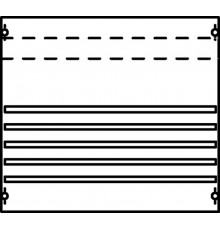 Панель с системой шин 250А 1ряд/3рейки  1V002A  ABB