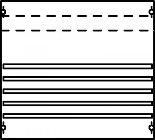 Панель с системой шин 250А 1ряд/3рейки  1V002A  ABB