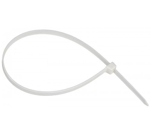 Хомут P6.6 самозатухающий белый 7,6х370мм  UHH90-D076-370-100-K01  IEK