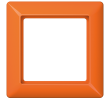 Рамка 1-кратная для вертикальной и горизонтальной установки; термопласт, оранжевая  AS581BFO  Jung