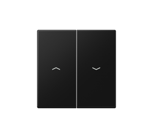 Клавиша для двухклавишных балансирных выключателей с символами "стрелки"; дюропласт; черный матовый  LS995PSWM  Jung