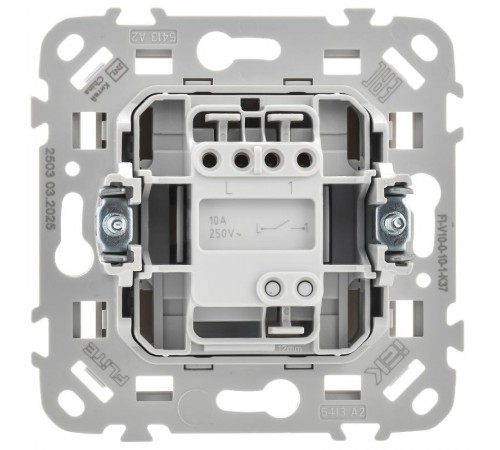 FLITE Выключатель 1-клавишный 10А ВС11-1-0-ФлШ шампань  FI-V10-0-10-1-K37  IEK