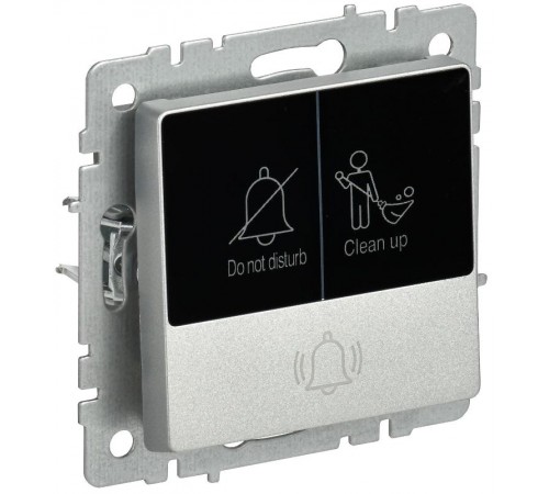 BRITE Кнопка звонка с инд. отел. 10А ВС10-1-9-БрА алюм.  BR-V14-2-10-K47  IEK