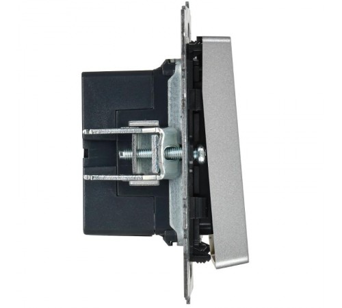 BRITE Кнопка звонка с инд. отел. 10А ВС10-1-9-БрА алюм.  BR-V14-2-10-K47  IEK