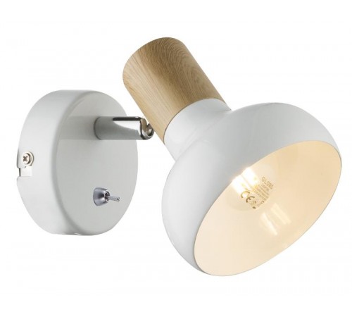 Светильник настенно-потолочный спот Lorena 7052-701 1 х Е14 40 Вт поворотный с выключателем  Б0054684  Rivoli