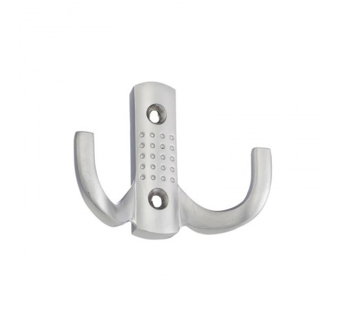 Крючок с перф. , 2-х рожковый, мат. хром (1 шт)  - пакет   129911  Tech-KREP