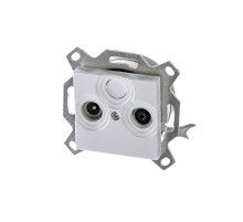 ABB Levit Жемчуг Розетка TV-R проходная 7дБ  5011H-A03607 68W  2CHH083607A6068  ABB