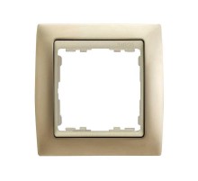 Simon 82 Рамка декоративная, 1 пост, S82, шампань-шампань  82914-34  Simon