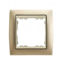 Simon 82 Рамка декоративная, 1 пост, S82, шампань-шампань  82914-34  Simon