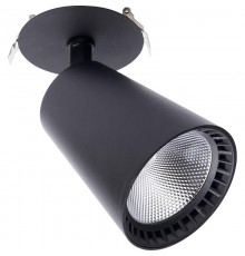 Светильник светодиодный встраиваемый AL181 30W 4000K черный  41006  Feron