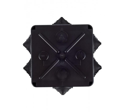 Коробка расп. КМ41234 100х100х50мм IP55 6 вв. черная  UKO11-100-100-050-K02-55  IEK