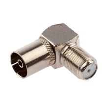 RS-A03-1  Переход гнездо F-гнездо TV угловой, simple (ПАКЕТ 1 ШТ.) (50/1000/42000)  Б0048295  ЭРА