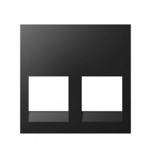 Simon S400 Адаптер без шторок 2 RJ45 3М, черный, Simon 400  40011189-038  Simon