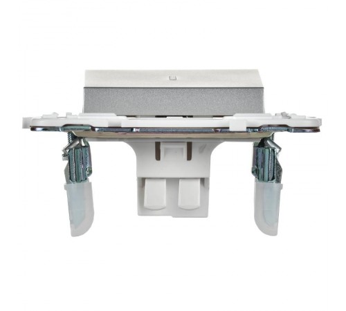 SKANDY Выключатель 1-клавишный проходной с индикацией 10А SK-V08S серебряный  SK-V12-1-10-K23  IEK