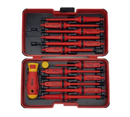 Отвертка диэлектрическая Smart с набором насадок 12 шт в кейсе  06391306  Felo