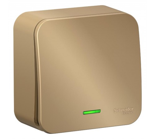 Blanca Титан О/У Выключатель 1-клавишный с подсветкой, 10А, 250B  BLNVA101104  SE