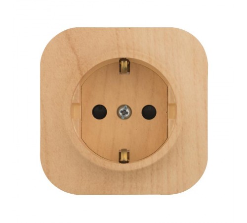 Quteo Сосна Розетка с заземлением со шторками  782280  Legrand