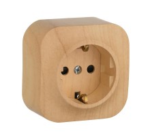 Quteo Сосна Розетка с заземлением со шторками  782280  Legrand