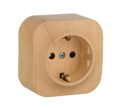 Quteo Сосна Розетка с заземлением со шторками  782280  Legrand