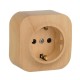 Quteo Сосна Розетка с заземлением со шторками  782280  Legrand